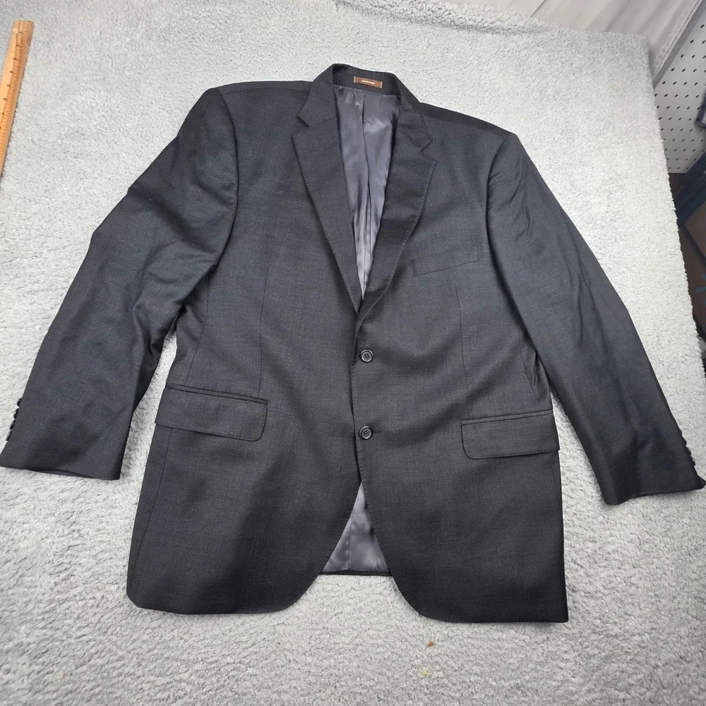 Peter Millar Sport Coat Mens 46R Charcoal Gray 100% Wool 2-Button Blazer Canada